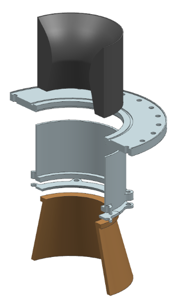 Exploded view of final design