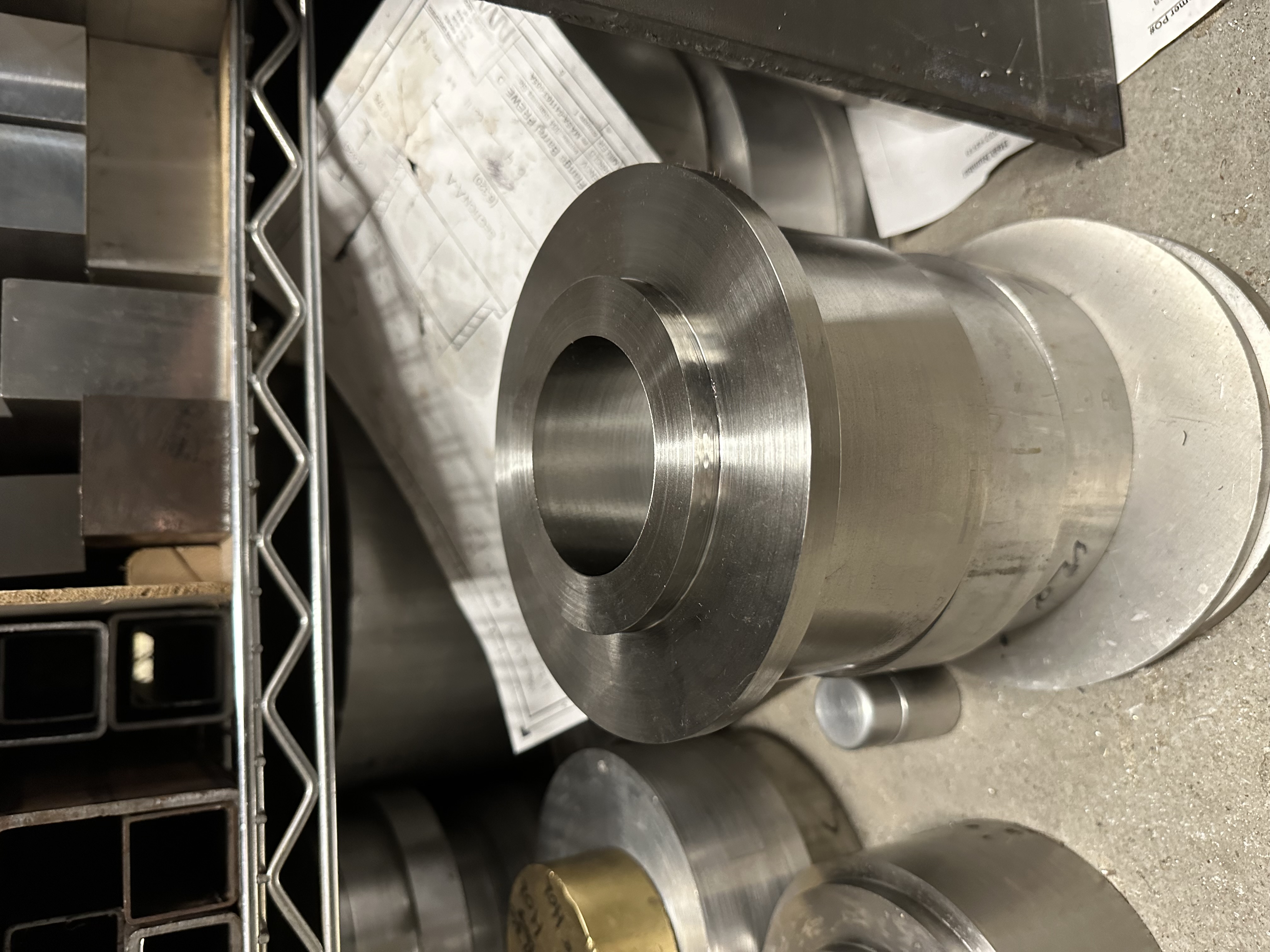 Initial nozzle flange barrel bore